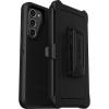 imageOtterBox Galaxy S23 Defender Series Case  Single Unit Ships in Polybag Ideal for Business Customers  BLACK rugged amp durable with port protection includes holster clip kickstand