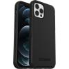 imageOtterBox iPhone 12 and 12 Pro Symmetry Series Case  Single Unit Ships in Polybag Ideal for Business Customers  BLACK ultrasleek wireless charging compatible raised edges protect camera amp screenBlack