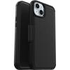 imageOtterBox iPhone 15 Plus Only Strada Folio Series Case  Shadow Black Card Holder Snaps to MagSafe Genuine Leather PocketFriendly Folio case Ships in polybag
