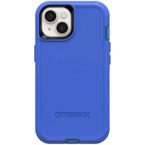 imageOtterBox Defender Series Case for Apple iPhone 14 Plus  Realtree Edge BlackRain Check Blue