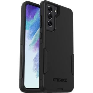 imageOtterBox Galaxy S21 FE 5G Only Commuter Series Case  Black Slim amp Tough PocketFriendly with Port ProtectionBlack