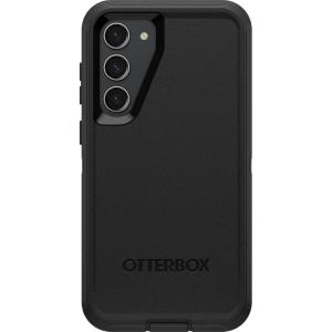 imageOtterBox Galaxy S23 Defender Series Case  Single Unit Ships in Polybag Ideal for Business Customers  BLACK rugged amp durable with port protection includes holster clip kickstand