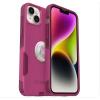 imageOtterBox Bundle Commuter Series Case for iPhone 14 Plus  INTO The Fuchsia  PopSockets PopGrip  ClearGlitterSilverJawbreaker Gloss