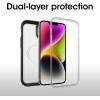 imageOtterBox iPhone 14 Plus Defender Series XT Case  Black Crystal screenless Rugged Snaps to MagSafe Lanyard Attachment