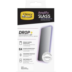 imageOtterBox AMPLIFY GLASS ANTIMICROBIAL Screen Protector for iPhone 14 Plus Flawless Touch Response Fingerprint Resistant Precision Fit Vibrant Clarity