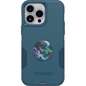 imageOtterBox Bundle Commuter Series Case for iPhone 14 PRO MAX  Dont BE Blue  PopSockets PopGrip  ClearOil Agate