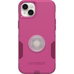imageOtterBox Bundle Commuter Series Case for iPhone 14 Plus  INTO The Fuchsia  PopSockets PopGrip  ClearGlitterSilverClearGlitter Silver
