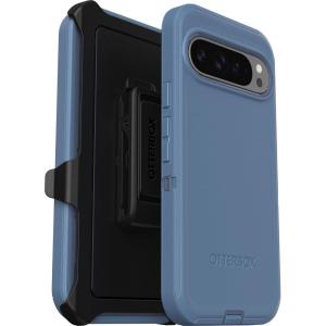 imageOtterBox Google Pixel 9 Pro XL Defender Series Case  Black Rugged amp Durable with Port Protection Includes Holster Clip Kickstand Ships in PolybagBaby Blue Jeans