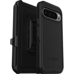 imageOtterBox Google Pixel 9 Pro XL Defender Series Case  Black Rugged amp Durable with Port Protection Includes Holster Clip Kickstand Ships in PolybagBlack