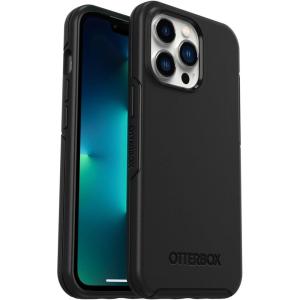 imageOtterBox iPhone 13 Pro ONLY Symmetry Series Case  Single Unit Ships in Polybag Ideal for Business Customers  BLACK ultrasleek wireless charging compatible raised edges protect camera amp screen