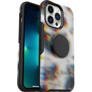 imageOtterBox iPhone 13 Pro Otter  Pop Symmetry Series Case  Black Integrated PopSockets PopGrip Slim PocketFriendly Raised Edges Protect Camera amp ScreenDigitone