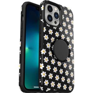 imageOtterBox iPhone 13 Pro Otter  Pop Symmetry Series Case  Black Integrated PopSockets PopGrip Slim PocketFriendly Raised Edges Protect Camera amp ScreenDaisy