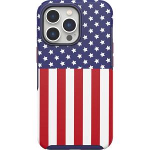 imageOtterBox iPhone 13 Pro Symmetry Series Case  American Flag UltraSleek Snaps to MagSafe Raised Edges Protect Camera amp ScreenAmerican Flag