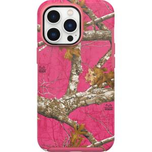 imageOtterBox iPhone 13 Pro Symmetry Series Case  American Flag UltraSleek Snaps to MagSafe Raised Edges Protect Camera amp ScreenRealtree Pink2