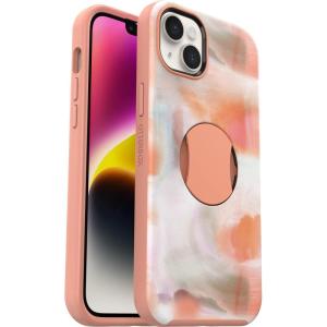 imageOtterBox iPhone 14 Plus Only OtterGrip Symmetry Series Case  Peaches Orange Builtin Grip Sleek case Snaps to MagSafe Raised Edges Protect Camera amp Screen