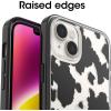 imageOtterBox iPhone 14 Plus Symmetry Series Case  CLEAR  ultrasleek wireless charging compatible raised edges protect camera amp screenCow Print