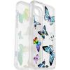 imageOtterBox iPhone 14 Plus Symmetry Series Case  CLEAR  ultrasleek wireless charging compatible raised edges protect camera amp screenY2K Butterfly