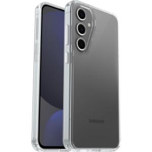 imageOtterBox Samsung Galaxy S24 FE Symmetry Series Clear Case  Clear ultrasleek wireless charging compatible raised edges protect camera amp screen Single Unit Ships in Polybag