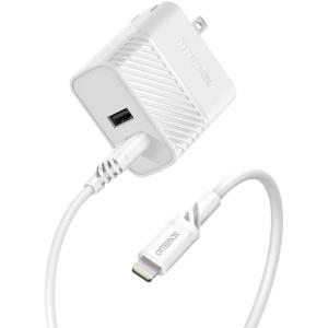 imageOtterBox USBA Dual Port Wall Charger 24W Combined  OtterBox USB ALightning Cable 1M  Cloud Dream
