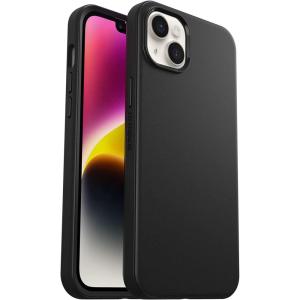 imageOtterBox iPhone 14 Plus Symmetry Series Case  CLEAR  ultrasleek wireless charging compatible raised edges protect camera amp screenBlack