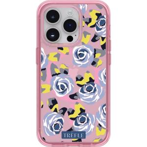 imageOtterBox iPhone 14 Pro Symmetry Series Case  Paradise Print Black UltraSleek Snaps to MagSafe Raised Edges Protect Camera amp ScreenPink