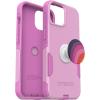 imageBundle OtterBox iPhone 15 iPhone 14 and iPhone 13 Commuter Series Case  RUN WILDFLOWER  PopSockets PopGrip  PLUM STRIPE slim amp tough pocketfriendly with port protection PopGrip included