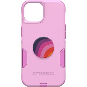 imageBundle OtterBox iPhone 15 iPhone 14 and iPhone 13 Commuter Series Case  RUN WILDFLOWER  PopSockets PopGrip  PLUM STRIPE slim amp tough pocketfriendly with port protection PopGrip included