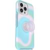 imageOtterBox iPhone 14 Pro Max Otter  Pop Symmetry Series Clear Case  Glowing Aura Pink Integrated PopSockets PopGrip Slim PocketFriendly Raised Edges Protect Camera amp Screen