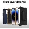 imageOtterBox iPhone 14 Pro ONLY Defender Series Case  Blue Suede Shoes Blue Rugged amp Durable with Port Protection Includes Holster Clip KickstandNavy