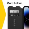 imageOtterBox iPhone 14 Pro ONLY Strada Series Case  Shadow Black Card Holder Genuine Leather PocketFriendly Folio caseBlack