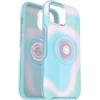 imageOtterBox iPhone 14 amp iPhone 13 Otter  Pop Symmetry Series Clear Case  Glowing Aura Pink Integrated PopSockets PopGrip Slim PocketFriendly Raised Edges Protect Camera amp Screen