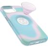 imageOtterBox iPhone 14 amp iPhone 13 Otter  Pop Symmetry Series Clear Case  Glowing Aura Pink Integrated PopSockets PopGrip Slim PocketFriendly Raised Edges Protect Camera amp Screen