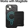 imageOtterBox iPhone 14 amp iPhone 13 Symmetry Series Case  REBEL Black ultrasleek snaps to MagSafe raised edges protect camera amp screenRebel