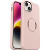 imageOtterBox iPhone 14 Plus Only OtterGrip Symmetry Series Case  MADE ME BLUSH Pink builtin grip sleek case snaps to MagSafe raised edges protect camera amp screen