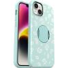 imageOtterBox iPhone 14 Plus Only OtterGrip Symmetry Series Case  Poppies by The SEA Blue Builtin Grip Sleek case Snaps to MagSafe Raised Edges Protect Camera amp Screen