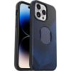imageOtterBox iPhone 14 Pro Only OtterGrip Symmetry Series Case  BLUE STORM Blue builtin grip sleek case snaps to MagSafe raised edges protect camera amp screen
