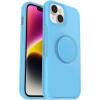 imageOtterBox iPhone 14 amp iPhone 13 Otter  Pop Symmetry Series Clear Case  You Cyan This Blue Integrated PopSockets PopGrip Slim PocketFriendly Raised Edges Protect Camera amp Screen