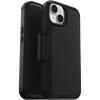 imageOtterBox iPhone 14 amp iPhone 13 Strada Series Case  Shadow Black Card Holder Genuine Leather PocketFriendly Folio caseBlack