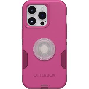 imageOtterBox Bundle Commuter Series Case for iPhone 14 PRO  INTO The Fuchsia  PopSockets PopGrip  ClearGlitterSilverClearGlitter Silver