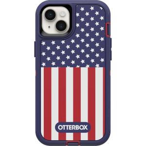 imageOtterBox iPhone 14 Plus Defender Series Case  American Flag Rugged amp Durable with Port Protection Includes Holster Clip Kickstand