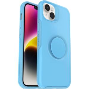 imageOtterBox iPhone 14 Plus Otter  Pop Symmetry Series Clear Case  Flower of Month Clear Integrated PopSockets PopGrip Slim PocketFriendly Raised Edges Protect Camera amp ScreenBlueClear