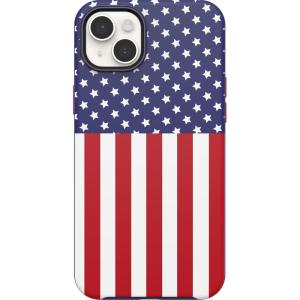 imageOtterBox iPhone 14 Plus Symmetry Series Case  AMERICAN FLAG UltraSleek Snaps to MagSafe Raised Edges Protect Camera amp ScreenAmerican Flag