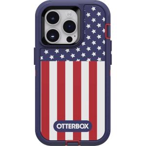 imageOtterBox iPhone 14 Pro ONLY Defender Series Case  American Flag Rugged amp Durable with Port Protection Includes Holster Clip Kickstand