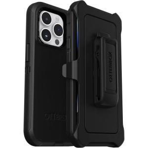 imageOtterBox iPhone 14 Pro ONLY Defender Series Case  Black Rugged amp Durable with Port Protection Includes Holster Clip Kickstand
