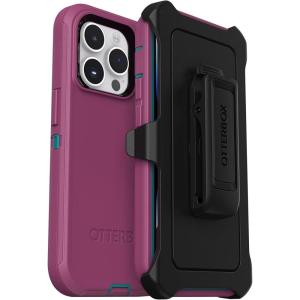 imageOtterBox iPhone 14 Pro ONLY Defender Series Case  Blue Suede Shoes Blue Rugged amp Durable with Port Protection Includes Holster Clip KickstandPink