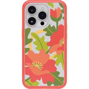 imageOtterBox iPhone 14 Pro Only Symmetry Series Case  Arizona Sunrise Blue Snaps to MagSafe UltraSleek Raised Edges Protect Camera amp ScreenQuilted Poppies