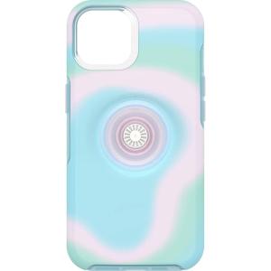 imageOtterBox iPhone 14 amp iPhone 13 Otter  Pop Symmetry Series Clear Case  Glowing Aura Pink Integrated PopSockets PopGrip Slim PocketFriendly Raised Edges Protect Camera amp Screen