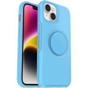 imageOtterBox iPhone 14 amp iPhone 13 Otter  Pop Symmetry Series Clear Case  You Cyan This Blue Integrated PopSockets PopGrip Slim PocketFriendly Raised Edges Protect Camera amp Screen