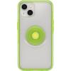 imageOtterBox iPhone 13 Otter  Pop Symmetry Series Clear Case  Limelight ClearGreen Integrated PopSockets PopGrip Slim PocketFriendly Raised Edges Protect Camera amp Screen