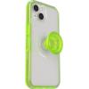 imageOtterBox iPhone 13 Otter  Pop Symmetry Series Clear Case  Limelight ClearGreen Integrated PopSockets PopGrip Slim PocketFriendly Raised Edges Protect Camera amp Screen
